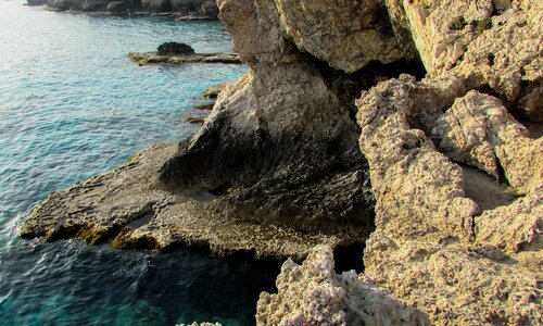 Cliffs sea nature