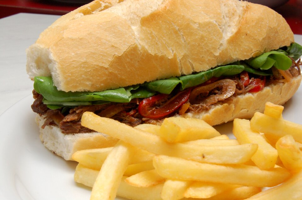 French fries bar diner
