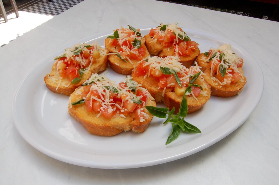 Bruschetta tomato toast