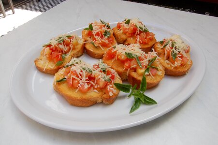Bruschetta tomato toast photo