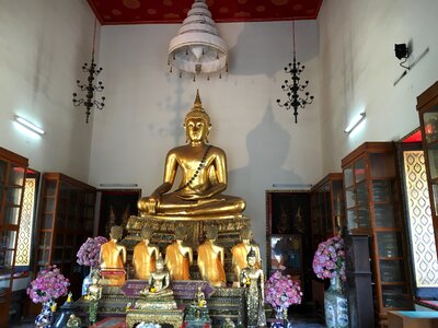 Gold buddhism temple photo