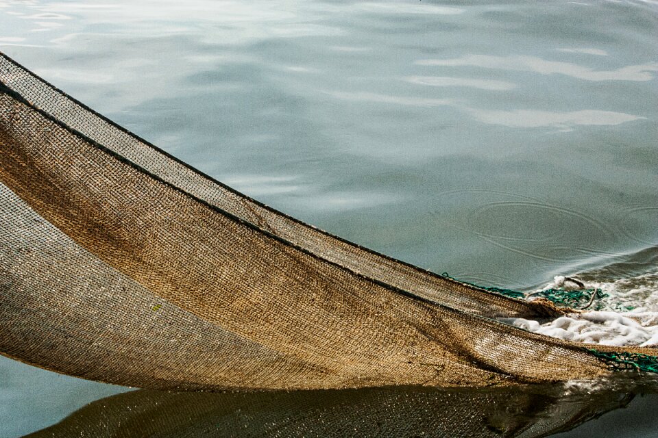 Ship fishing net web