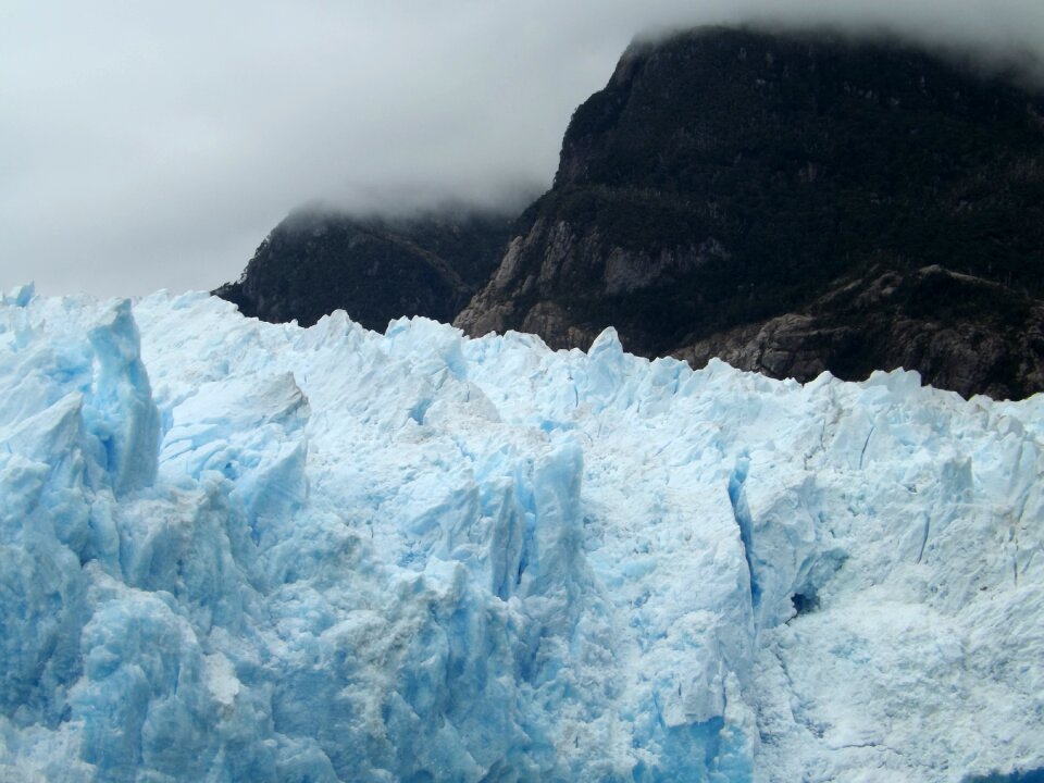 Glacier and lake san rafael glacier chile
