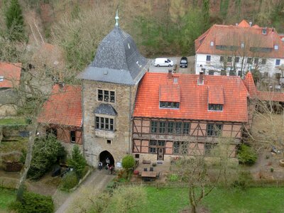 Middle ages castle historically photo