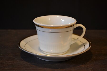 Cup of coffee breakfast porcelain cup photo