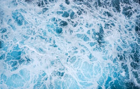 White blue splash