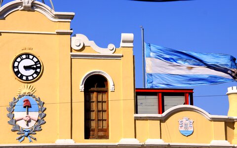 Architecture art blue