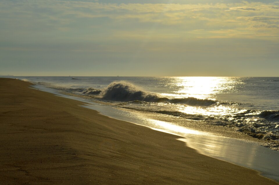 Beach coast waves