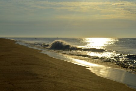 Beach coast waves