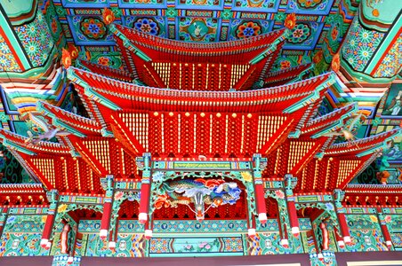 The sermon hall buddhism canopy
