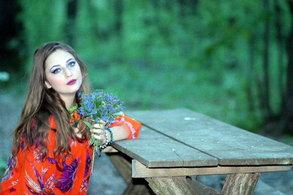 Forest beauty blue eyes