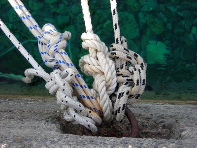 Rope leash knot photo