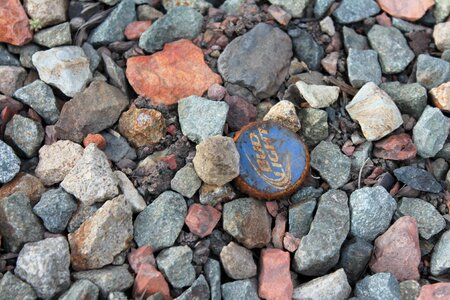 Garbage beer bottle cap pollution photo