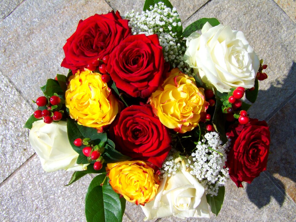 Rose bouquet color cut flowers