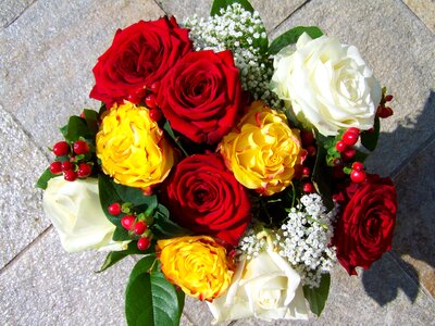 Rose bouquet color cut flowers