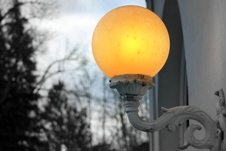 Evening bright outdoor lighting