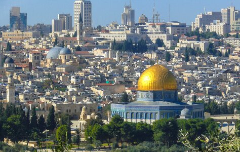 Israel temple mount golden dome photo