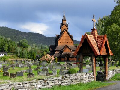 Cemetery architecture building photo