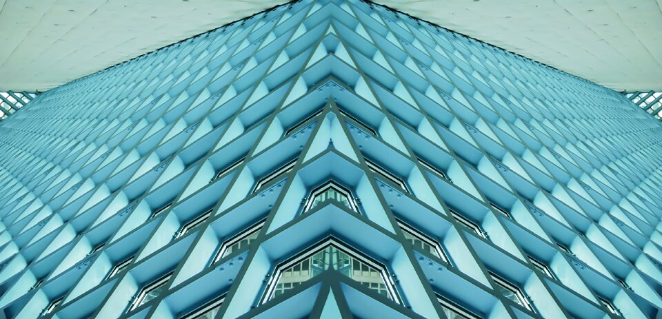 Architecture blue business