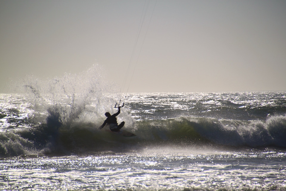 Kite surf surfer surf