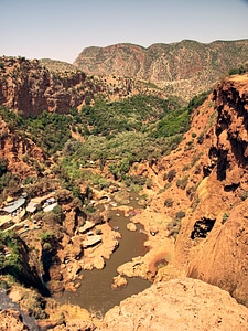 Morocco landscape river photo