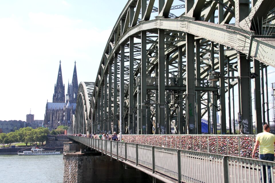 Bridge cathedral rhine