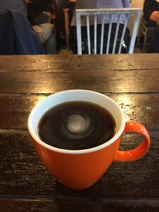 Coffee container rotate orange
