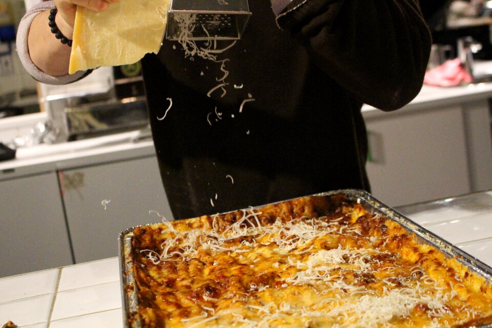 Dinner restaurant parmesan