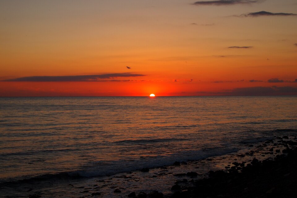 Cumberland cove sunset sea