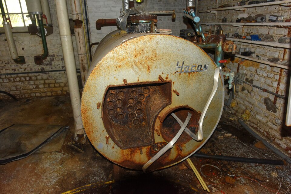 Expired rusted factory