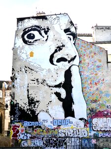 Street art graffiti paris photo