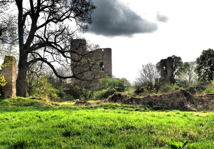 Film set ruin landscape photo