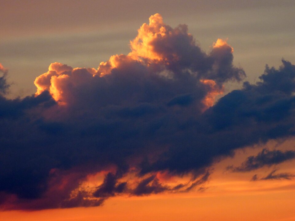 Twilight sunset sky