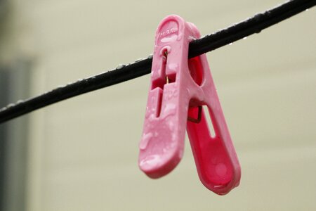 Clothes peg laundry raindrops