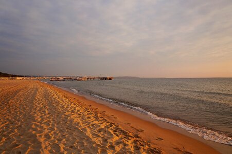 Sunrise sand the pier photo