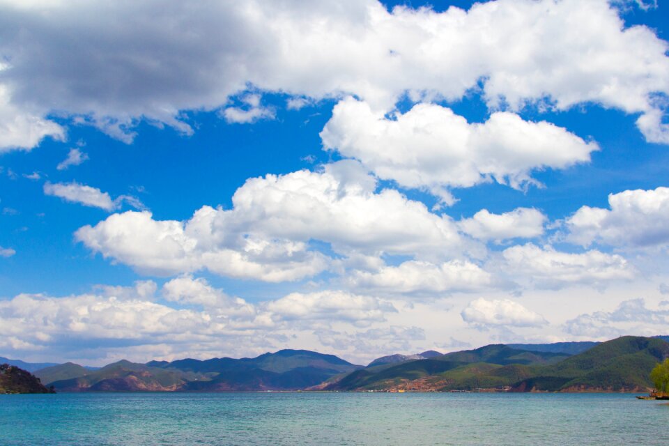 Lijiang blue sky landscape