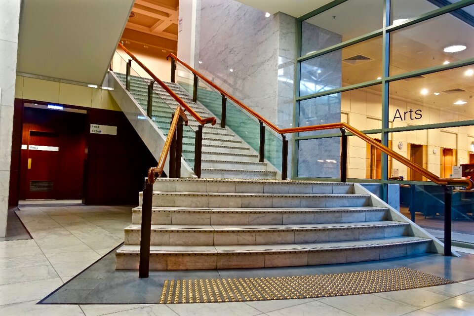 Interior handrail upstairs