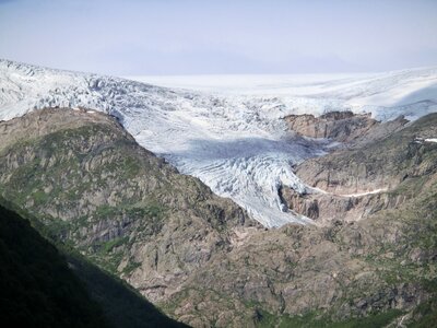 Ice mountain norway photo