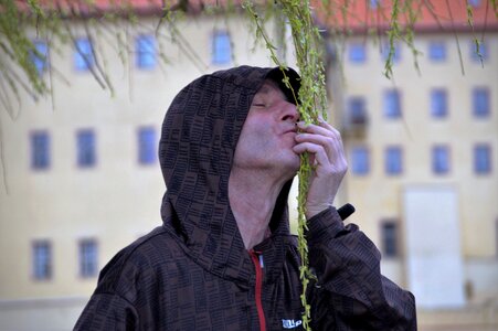 Outdoors hood the monk