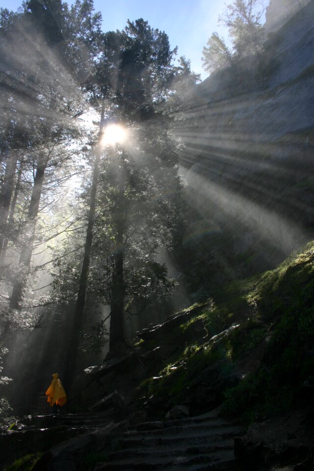 Scenic god's eye sun rays