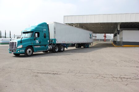 Truck tir petrol station