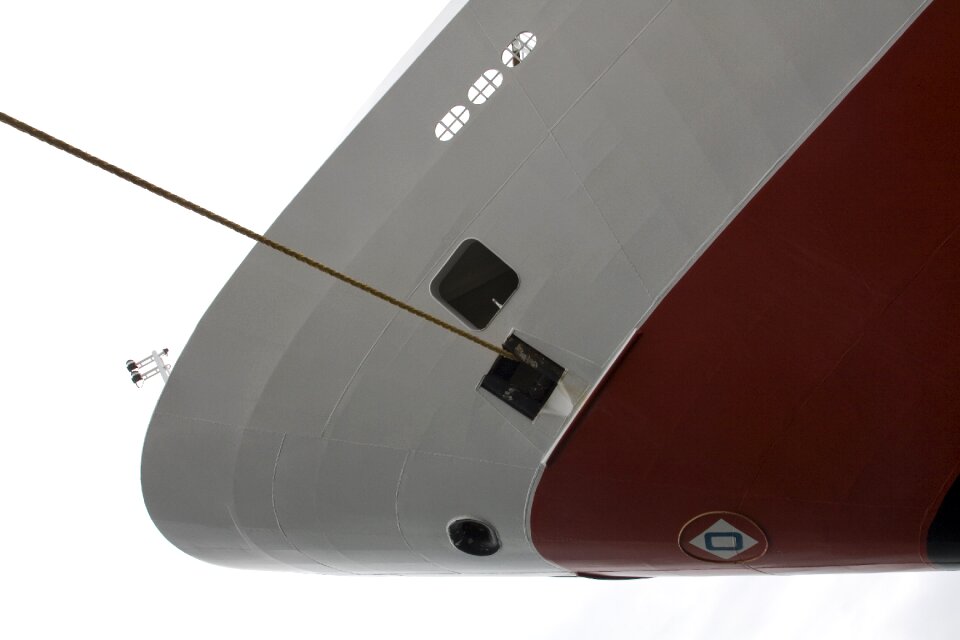 Bow detail ship anchorage