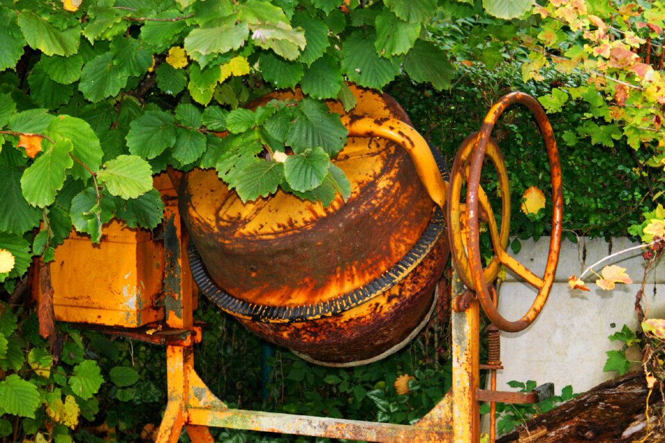 Green rusted garden