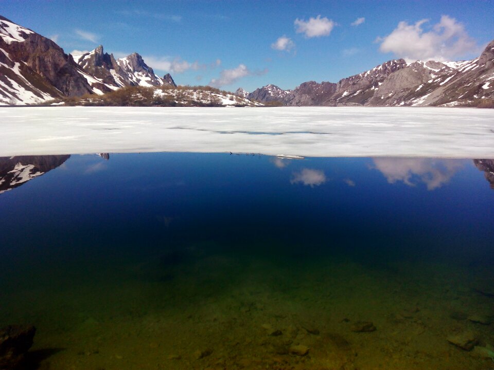 Snow ice cream water