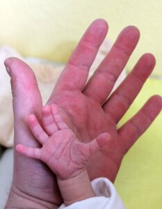 Parents newborn infant