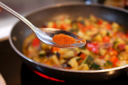 Meal eating healthy spicy