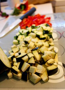 Ingredients organic fresh vegetables photo