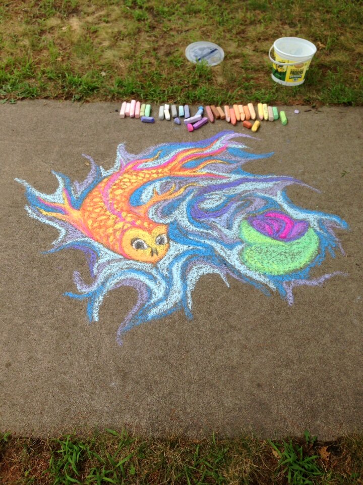 Sidewalk outside park