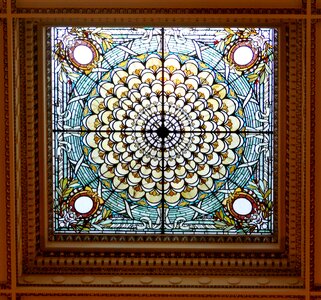 Jefferson building ceiling window glazing photo