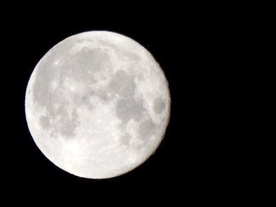 Night photo night full moon